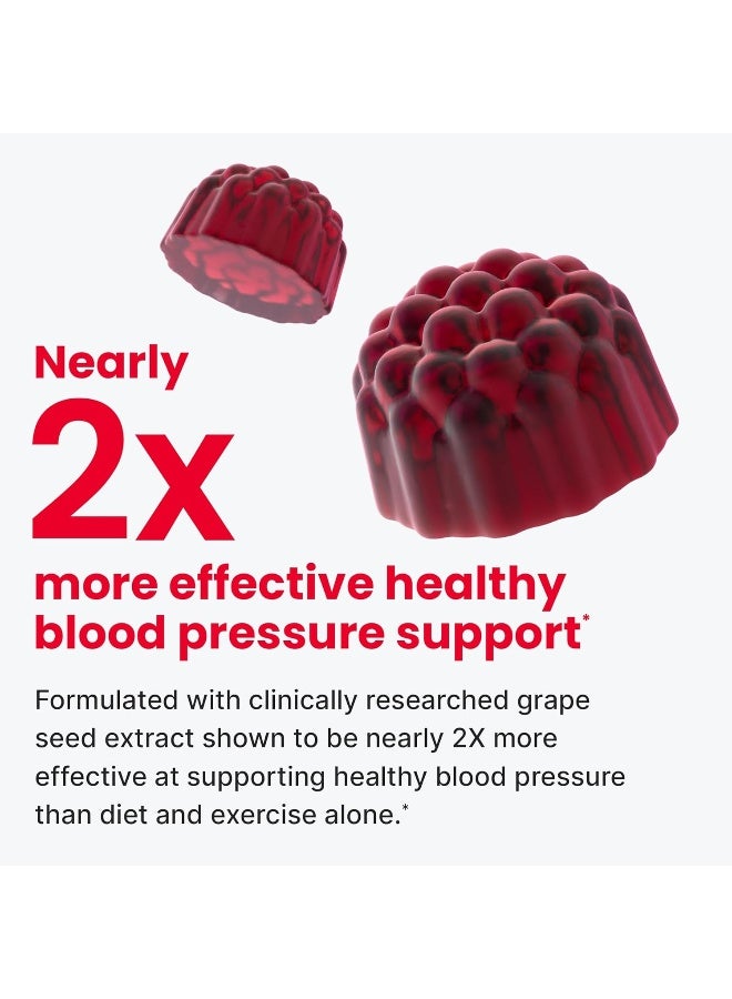 humanN SuperBeets Heart Gummies - Beet Gummy with Energy Support, Grape Seed Extract & Beetroot Powder, Sugar Free - Pomegranate Berry Flavor, 60 Count - Image 5